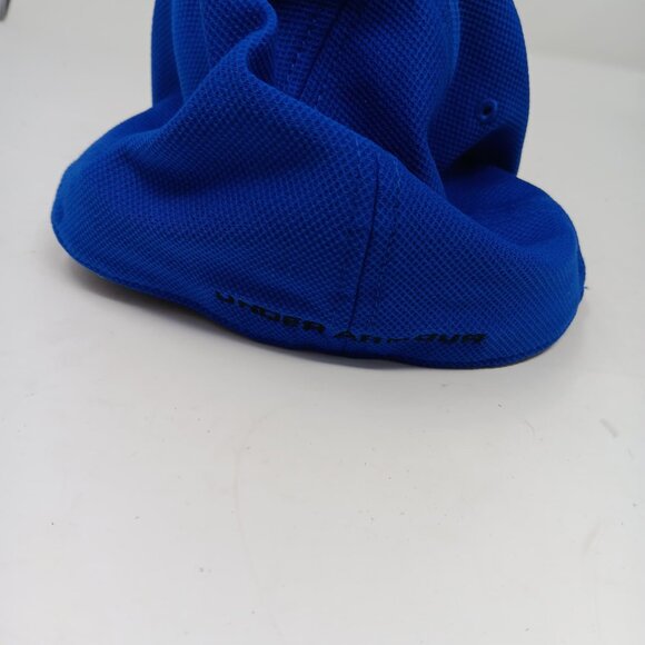 RELIST Under Armour blue baseball cap, youth size small/medium SIZE SM/MD - Picture 2 of 3